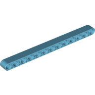 Lego rameno 1x13, azurová střední (6261643, 6133901)